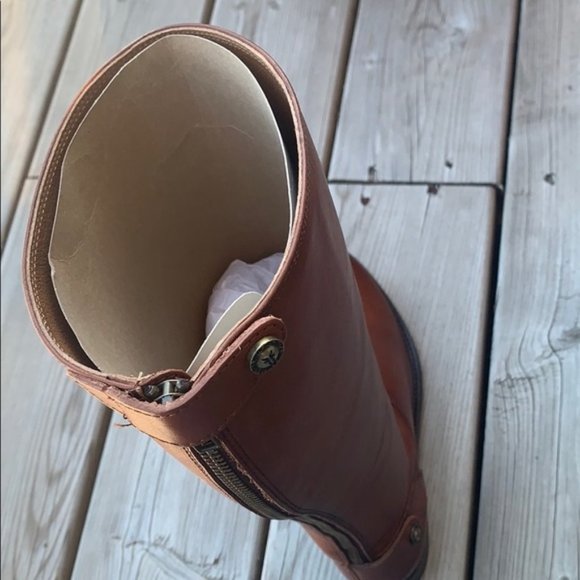 FRYE Melissa Black Leather Zipper Boots Size 6 - Picture 2 of 11